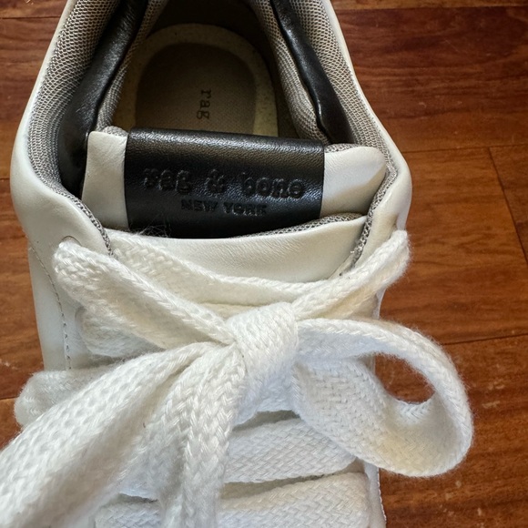 NEW, Rag & Bone Retro Pro White Leather Sneakers Ortholite platform women size 7 - Picture 5 of 7
